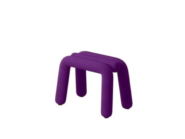 Zymjzbetic Schminkhocker Schminkhocker, Schminkstühle Veranda-Schuhwechsel-Schlafzimmer-Wohnzimmer-Freizeithocker in unregelmäßiger Streifenform(Purple)