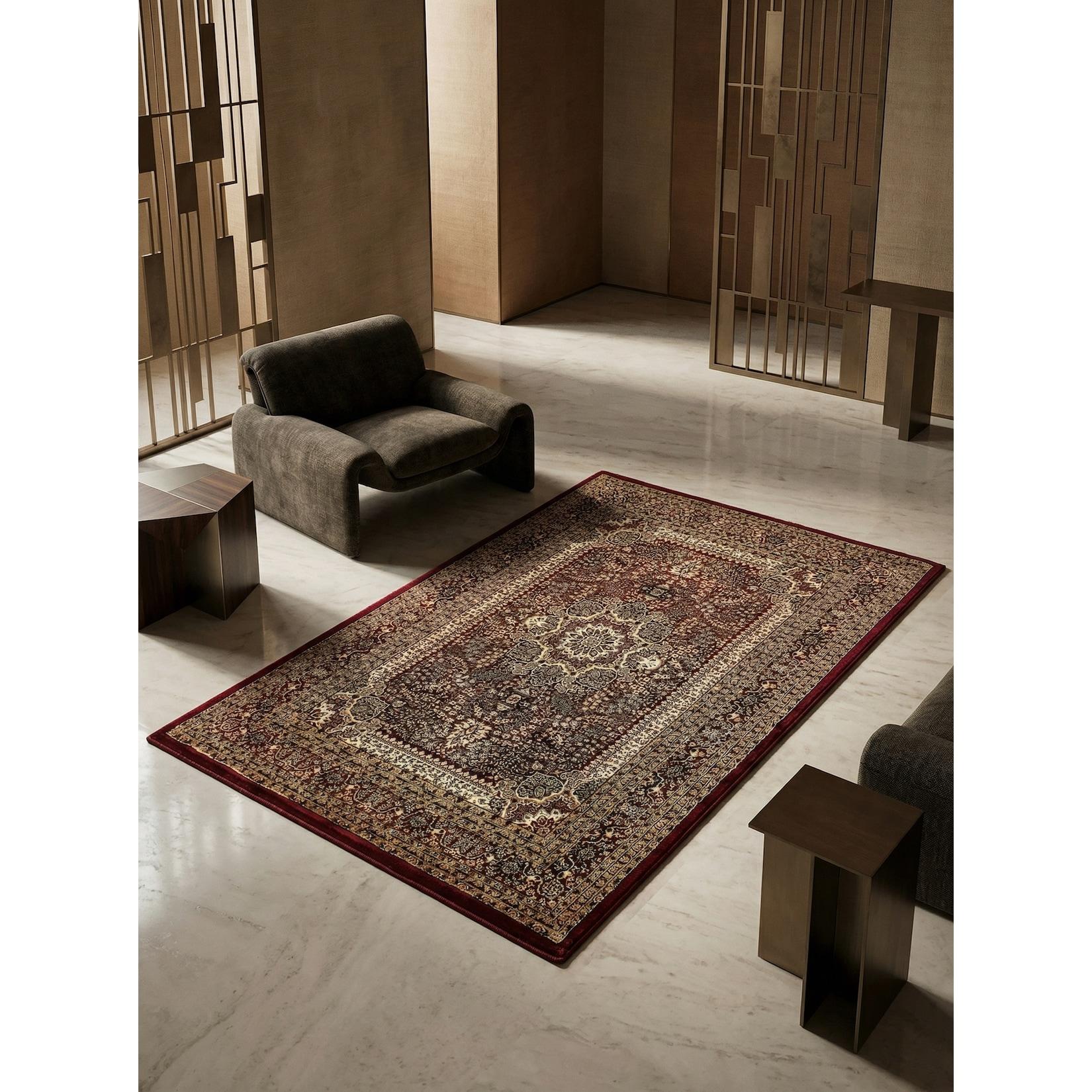 Kurzflorteppich TANNHEIM, orientalisch, Rot, 80 x 150 cm