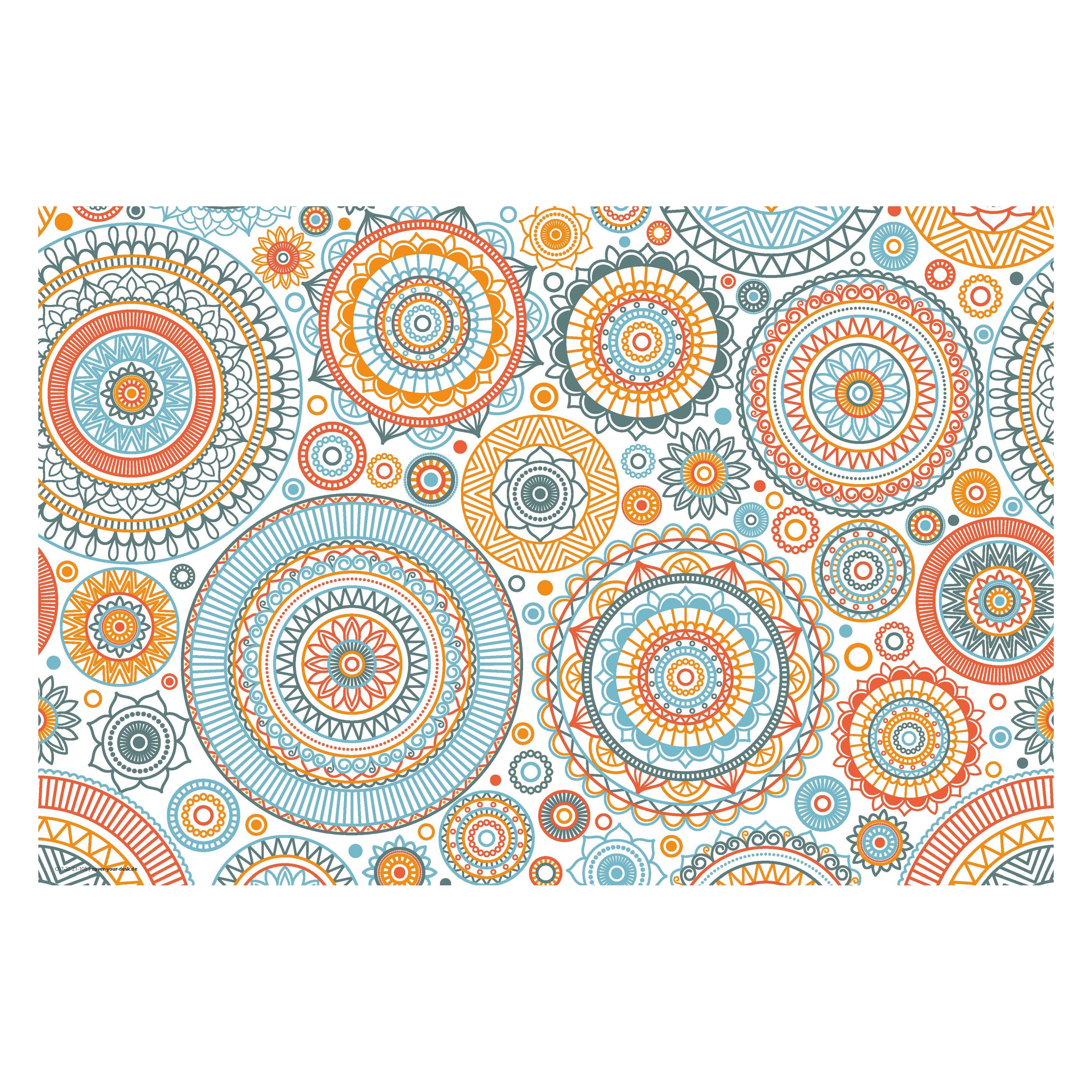 CoverYourDesk Schreibtischunterlage Mandala mit Kreisen (21557479)