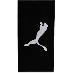 Puma TEAM Towel Large (70x140), Reisehandtuch, Weiss, Schwarz