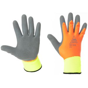 Hase Arbeitshandschuhe Superflex +, 508645, Latex-Beschichtung, orange, Größe 7 / S, 10 Paar