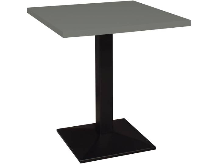 Mäusbacher Big Bistro Metall Quadrat-Säulengestell, eckige Platte BHT 70x75x70 cm