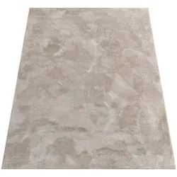 KADIMA DESIGN Teppich Kurzflor waschbar Einfarbig Wohnzimmer schmutzabweisend Beige  160x220 | 100% Polyester | Florhöhe: 10 mm | Maschinenwäsche, pflegeleicht