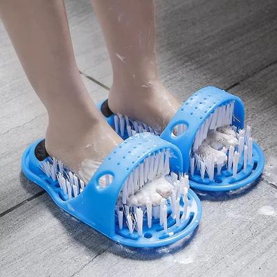 Inspired Finds FootSpa Glide Scrubber Massager Slipper Shower Foot Brush & Dead Skin Remover random