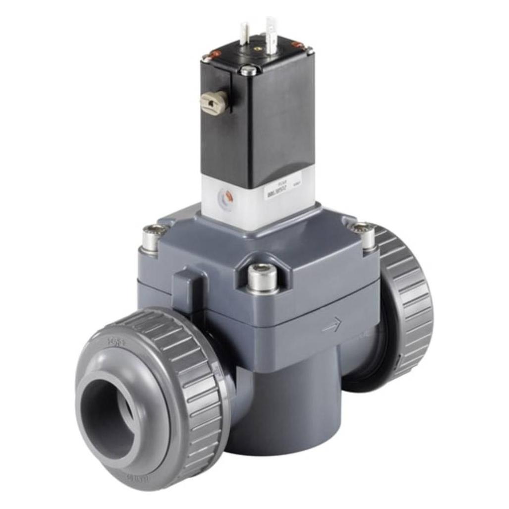 Bürkert 2/2-Wege-Magnetventil für aggressive Medien, Klebemuffe (Gehäuse) (42113)