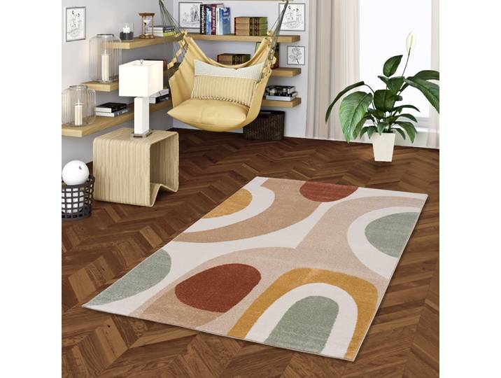Tapis rétro beige 120x170 cm
