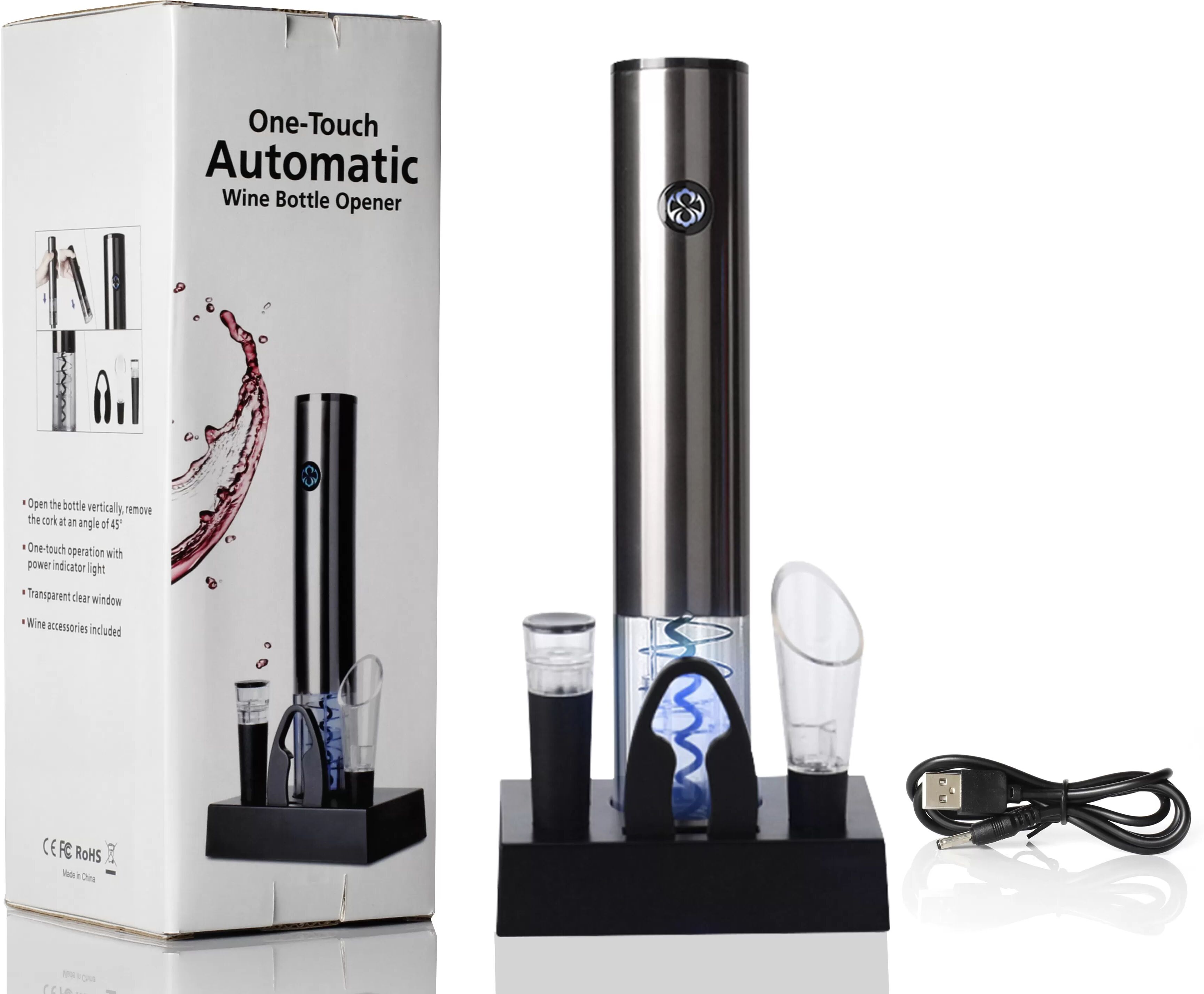 INF Tire-bouchon électrique avec chargement USB