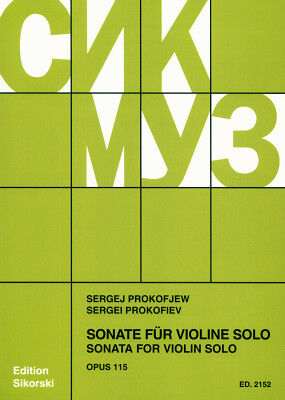 Sikorski Musikverlage Prokofjew Sonate op. 115