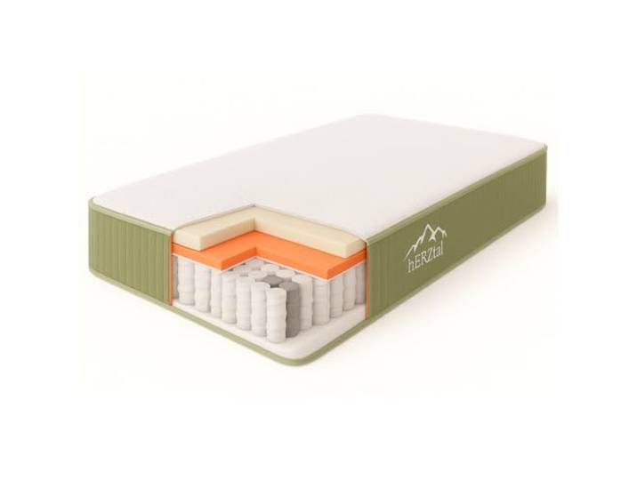 hERZtal All In One Matratze Taschenfederkernkern 200x100 22cm