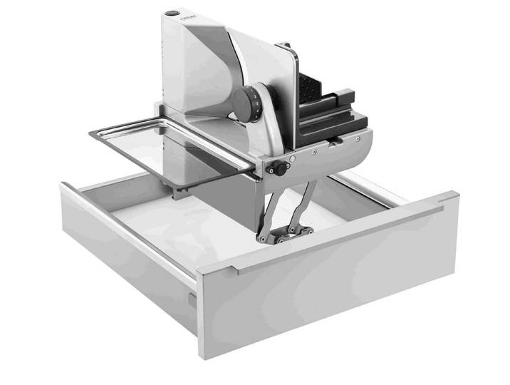 ritter Allesschneider Einbau-Allesschneider AES 72 SR-H sibermetallic/rechts 546005