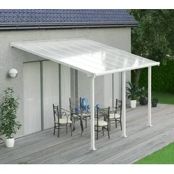 Palram - Canopia Aluminium Terrassenüberdachung Olympia | Weiß | 295x425x305 cm - Weiß