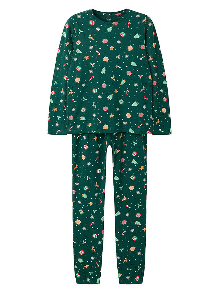 name it Pyjama "Proccos" in Grün - 164