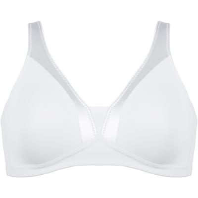 High-Apex-BH NATURANA "Body Shaping", Damen, Gr. 75, Cup B, weiß, Obermaterial: 81% Polyamid, 19% Elasthan, unifarben, BHs High-Apex-BH, Glanzband, breite Träger, weich, bequem, ohne Bügel, Entlastungsträger