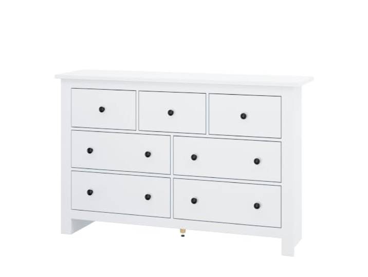 Sideboard 7 Schubladen weiß Spanplatte 152x40x89 cm Spanplatte, 7 Schubladen, Kugellagerschienen, 152x40x89 cm, 50 kg Tragfähigkeit, Kippsicherung