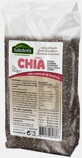 SEMENTES DE CHIA 250g SALUTEM