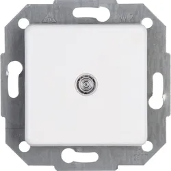Kopp 613698083 EUROPA - Universalschalter (Aus-/Wechsel), beleuchtbar, Farbe: arktisweiß