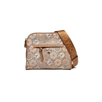Schultertasche GATTINONI "Teodosia Daily Crossbody Bag. Damen", Damen, Gr. B/H/T: 8cm x 17cm x 8cm onesize, braun (travertino), PVC, Polyurethan, Taschen Schultertasche, Schultertasche Damen, Abendtasche, Fashion, Lifestyle, Sale