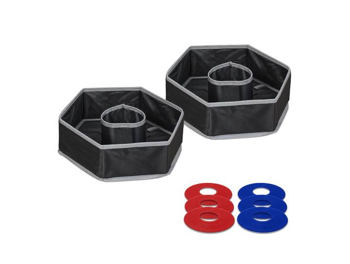 Wurfspiel Washer Toss Blau-Rot-Schwarz
