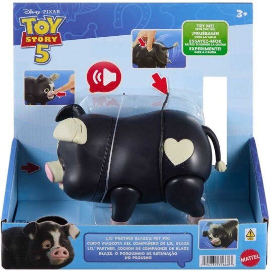 Mattel Disney Pixar Toy Story 5 Lil' Partner Blaze's Pet Pig Feature Figure with Sounds - Interactive Toy for Kids - Includes Pig Sounds