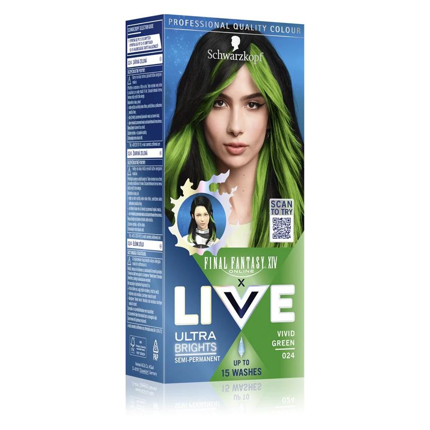 Schwarzkopf Live farba do włosów 024 Vivid Green (024 Vivid Green) (54955721)