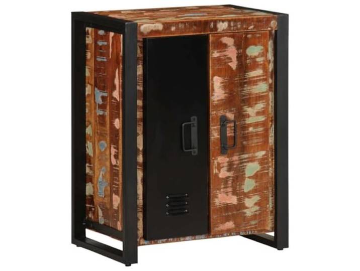 RJPLMFV Anrichte, mehrfarbig, 55 x 35 x 70 cm, Massivholz, Erholung 2 Türen, großer Stauraum, Ausstellungsplatte, Wandbefestigung inklusive