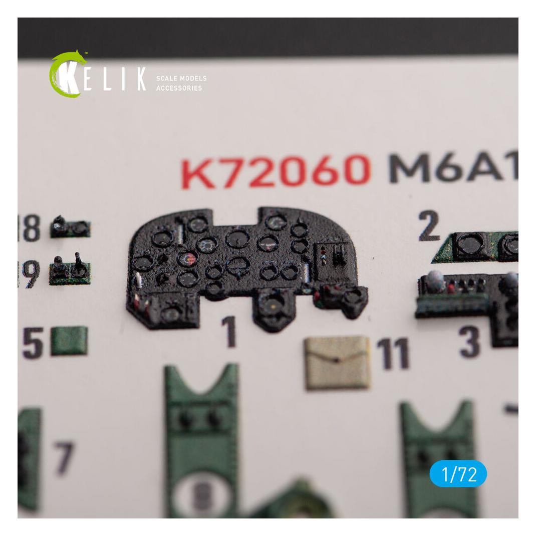 Kelik M6A1 Seiran/Nanzan interior 3D decals for Tamiya kit (K72060)