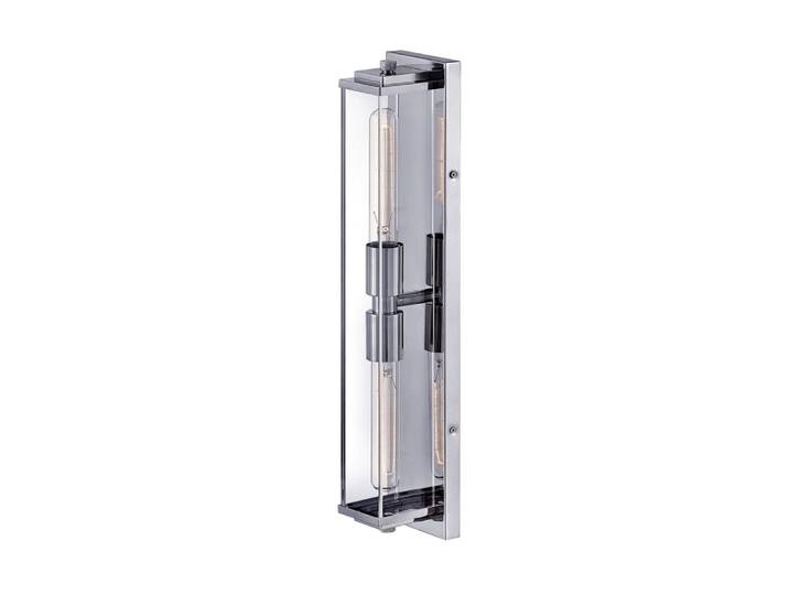 Applique Murale Acier, Acrylique transparent Chrome Poli