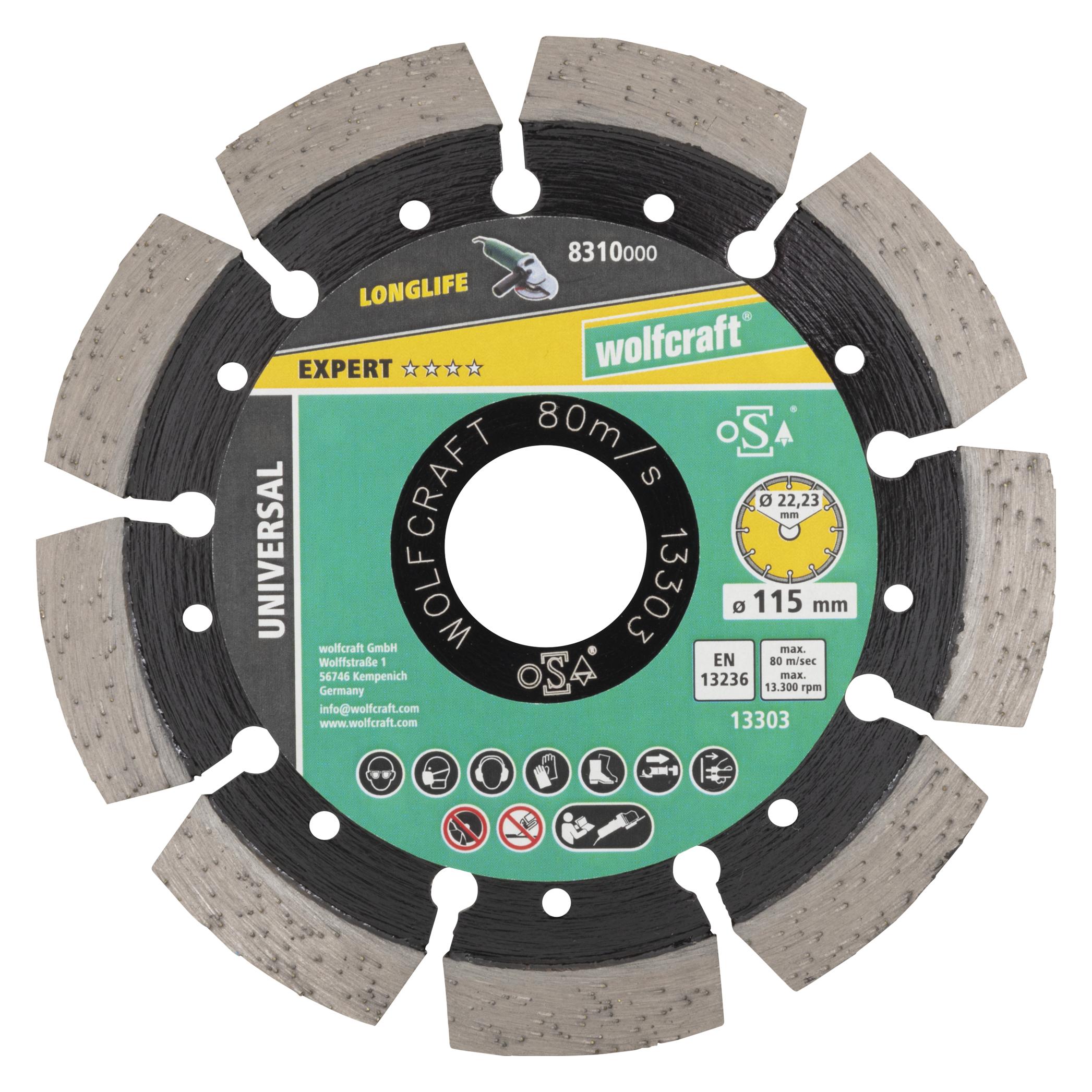 wolfcraft 1 PRO LASER UNIV Diam.Trennscheibe 115mm (8310000)