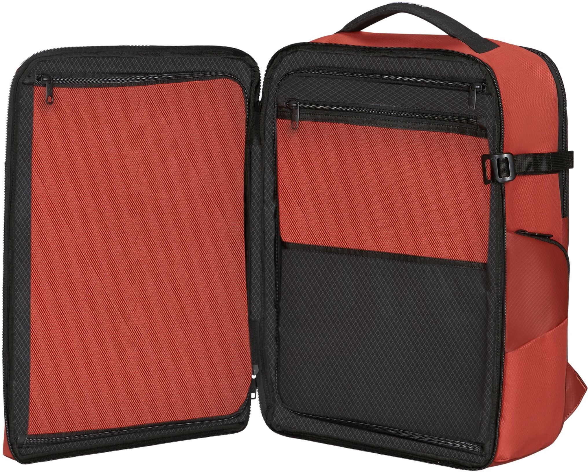 Reiserucksack SAMSONITE "ARMOX", Herren, Gr. B/H/T: 36cm x 48cm x 24cm, braun (rust), Polyester, Rucksäcke Reiserucksack, Laptoprucksack Rucksack Freizeitrucksack Overnighter rust B/H/T: 36cm x 48cm x 24cm