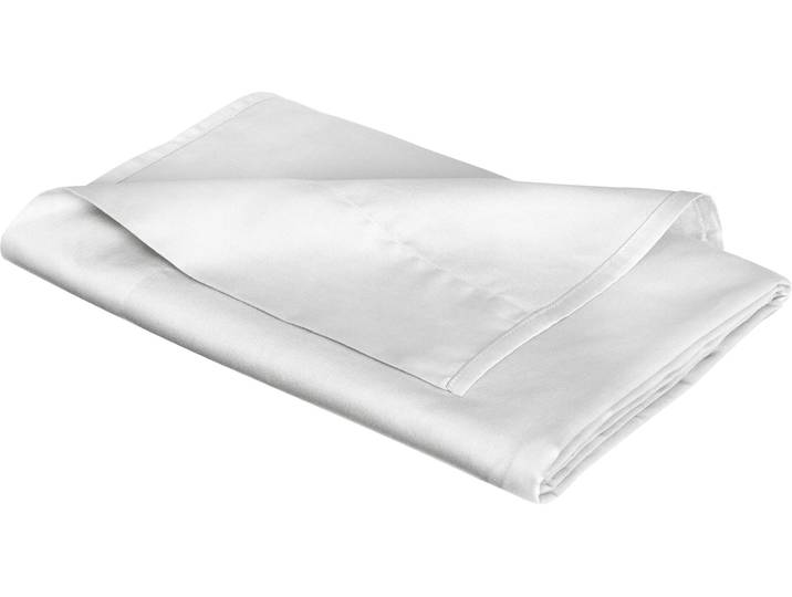 Betttuch FLEURESSE Colours , weiss (weiß), B:270cm L:260cm, Mako-Satin, Obermaterial: 100% Baumwolle, Bettlaken, Betttuch, offenes Bettlaken