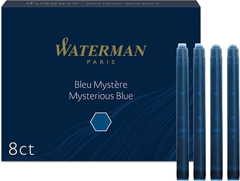 Waterman Standard-Großraum-Tintenpatronen, blauschwarz