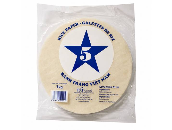 5 ÉTOILES Galettes de riz 28 cm - 1 kg