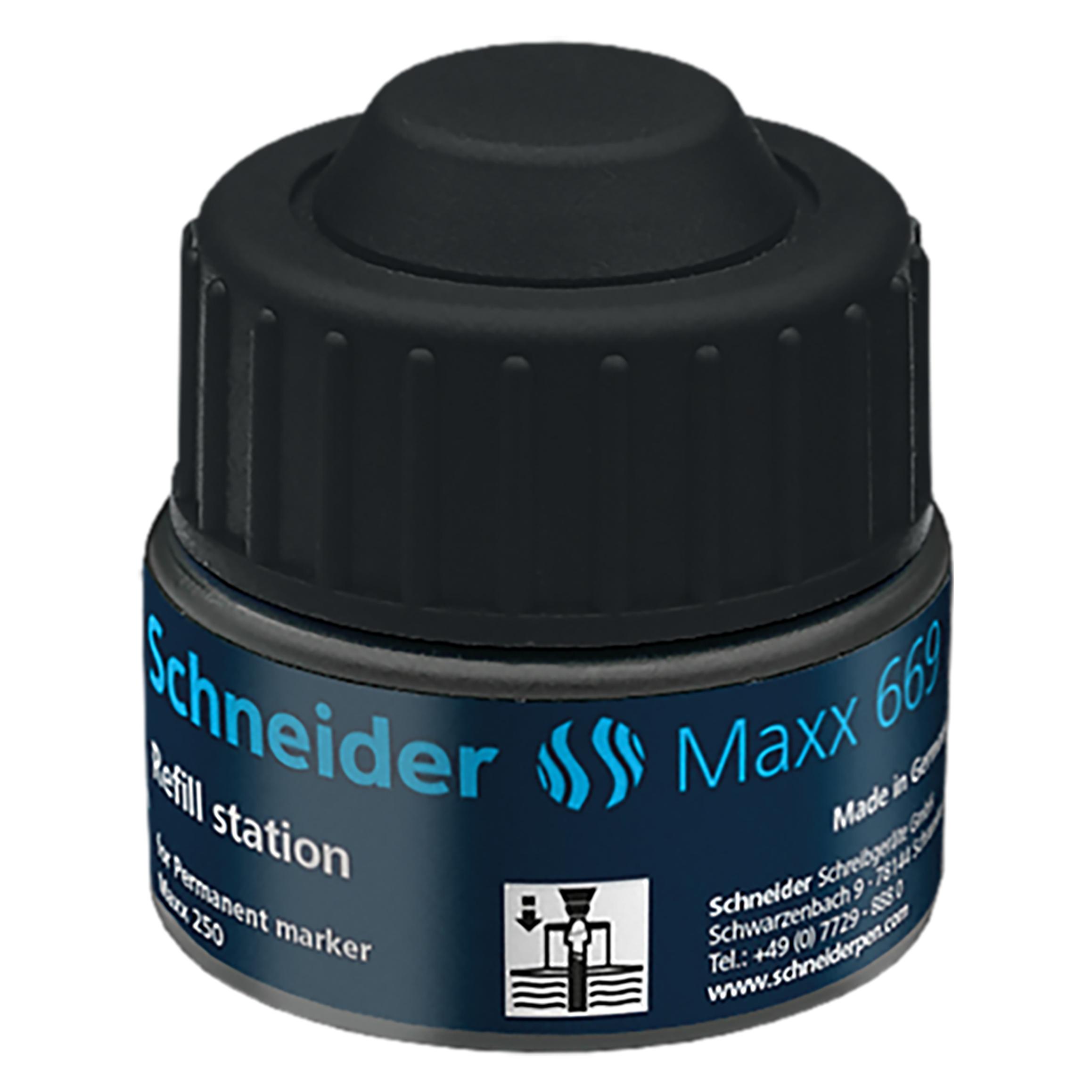 Schneider Permanentmarker Refill-Station 669 schwarz (Schwarz, 1 Stk.) (166901)
