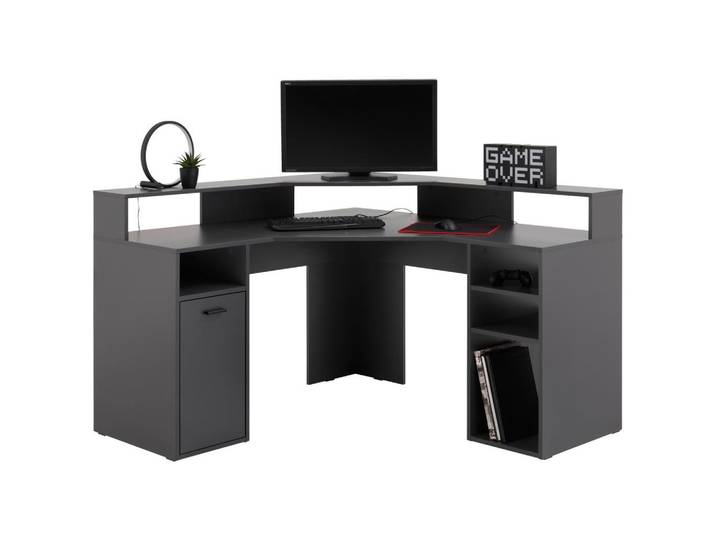 Gamingtisch B 138,6cm H 90,3cm Anthrazit