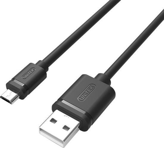 Unitek Y-C454Gbk USB 2.0 naar Micro-USB kabel, zwart, 0,5 meter