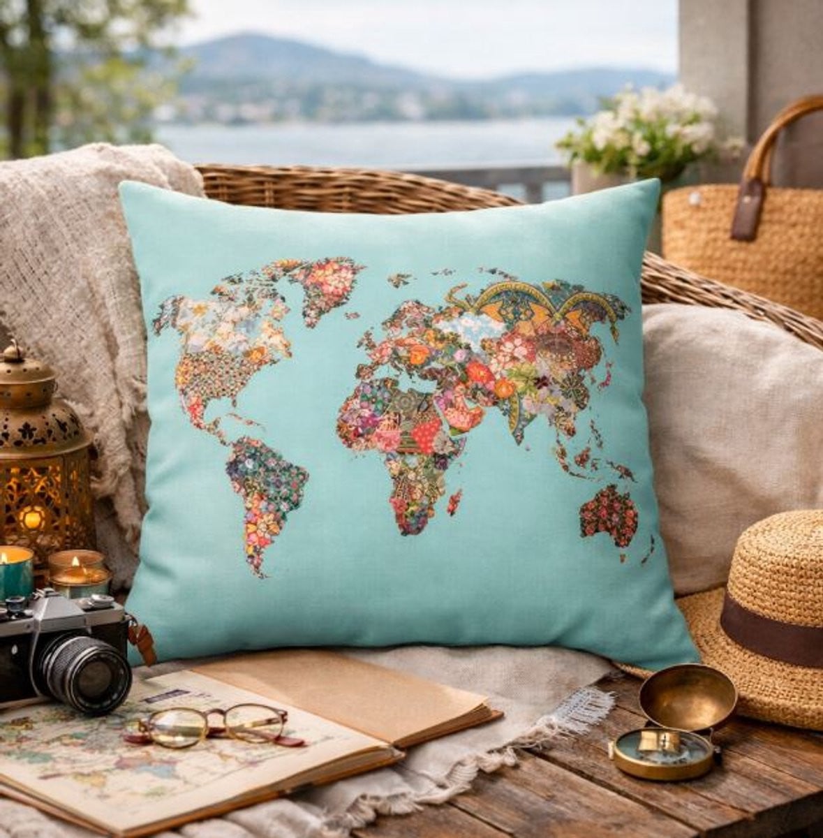 Wanderlust Collection Kussenhoes 45 x 45 cm