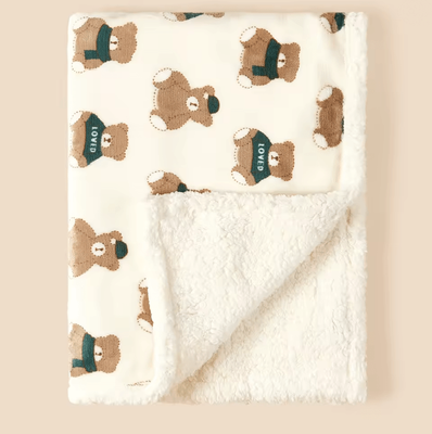 Inspire Essentials SnuggleNest Winter Baby Blanket Fleece Swaddle Wrap b 75x100cm
