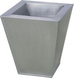 Europalms Flowerpot, zinc, 25cm square blomsterkrukke firkantet firkant zink