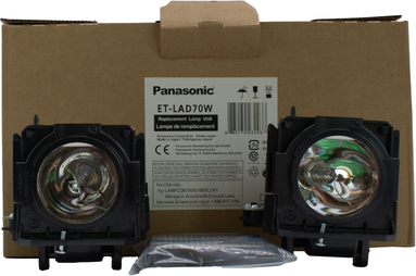Dual Lamp & Housing for The Panasonic PT-FDX92C Projector - 1 Year Warranty