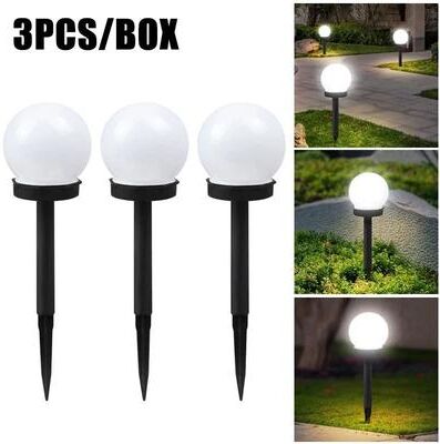 Uplift Picks Solar Vintage Garden Lantern With Dusk To Dawn Waterproof LED Lighting 3 Led Round Light