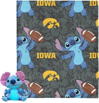 NCAA Enroll Stitch Hugger Pillow & Silk Touch Throw Blanket Set