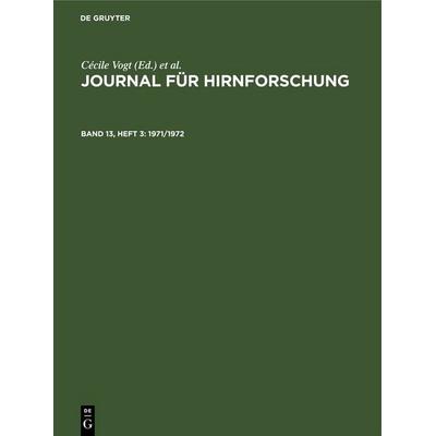 1971/1972, Gebundene Ausgabe von , De Gruyter, 978-3-11-251999-8