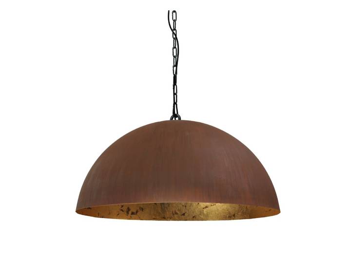 Stoere hanglamp roest Industria Gold 80 Masterlight - 2201-25-08-K