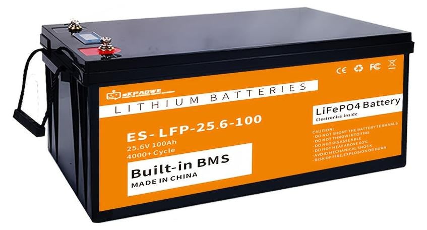 Selius LiFePO4 Accu 24V 100Ah Lithium Accu voor Camper en Zonne-energie Opslag
