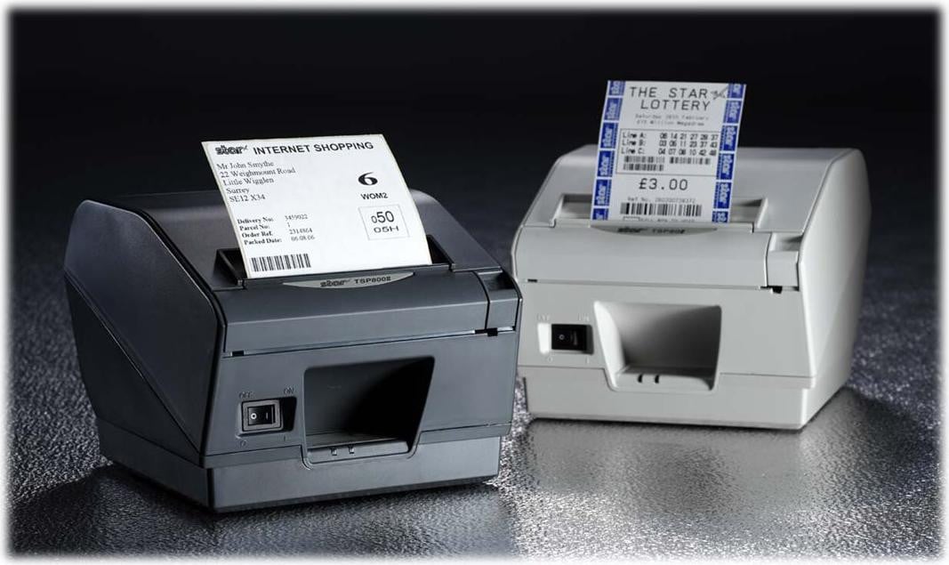 Star Micronics TSP847II-24 thermische bonprinter voor POS, 406 x 203 DPI, 180 mm/s, 112 x 80 mm