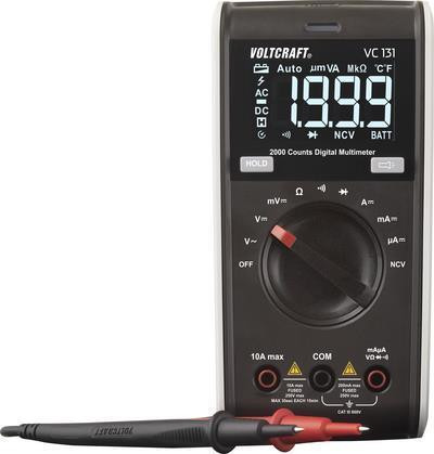 Voltcraft VC131 Handheld Digitaal Multimeter CAT III 600 V met display