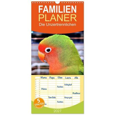 Familienplaner 2027 - Die Unzertrennlichen mit 5 Spalten (Wandkalender, 21 x 45 cm) CALVENDO