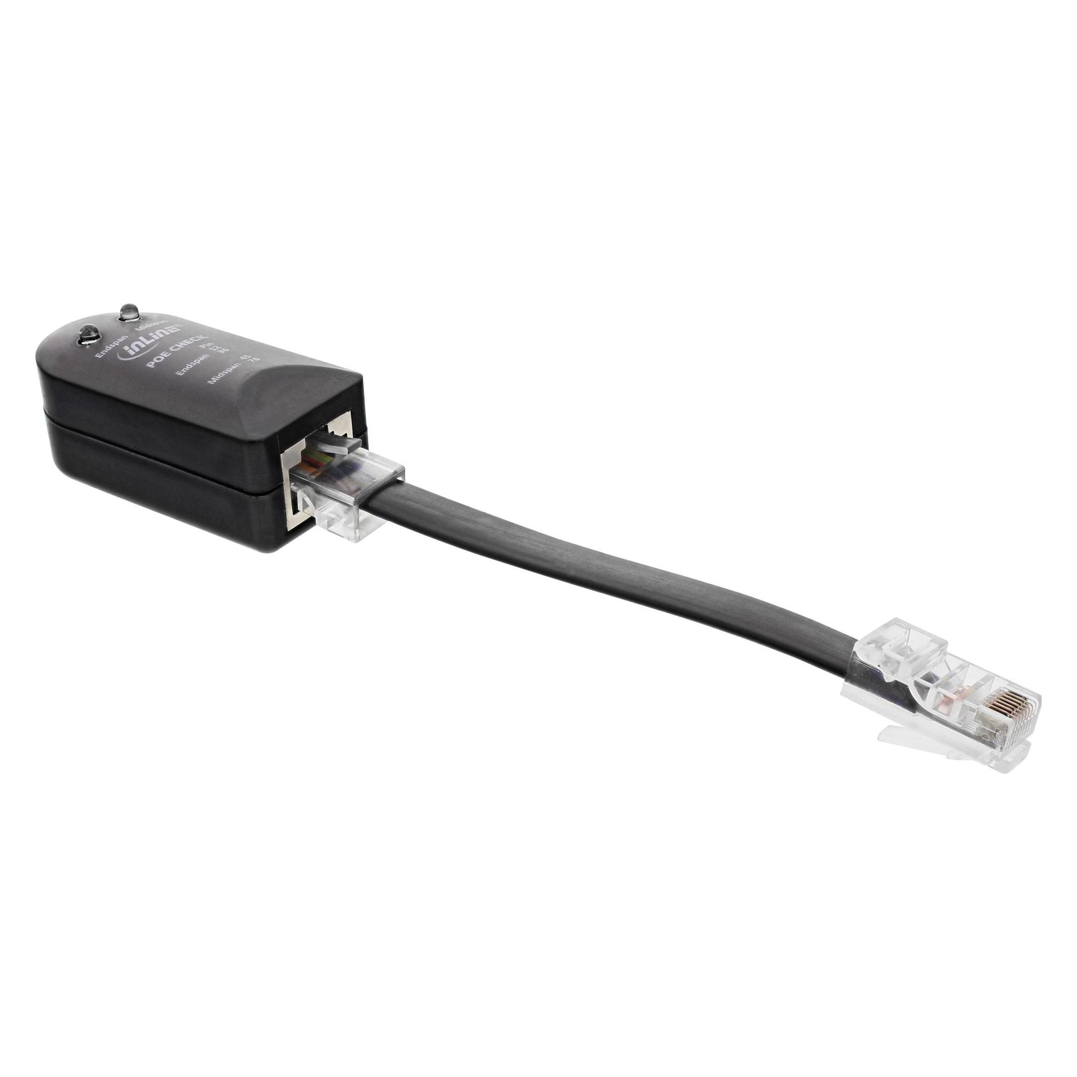 InLine Tester für PoE / PoE+ (Kabeltester) (79999I)