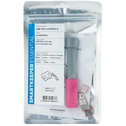 Smartkeeper UL03PKPK Schnittstellenblockierung Schnittstellenblockierung + Schlüssel USB Typ-A Pink 1 Stück(e)