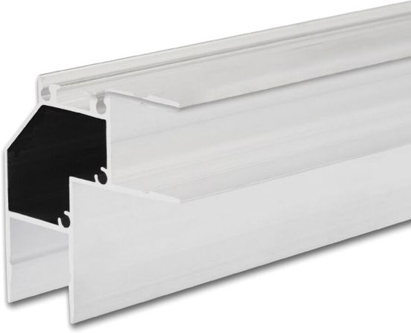 Isoled Led Eckprofil Hide Angle Aluminium Weiß Ral 9003, 200cm